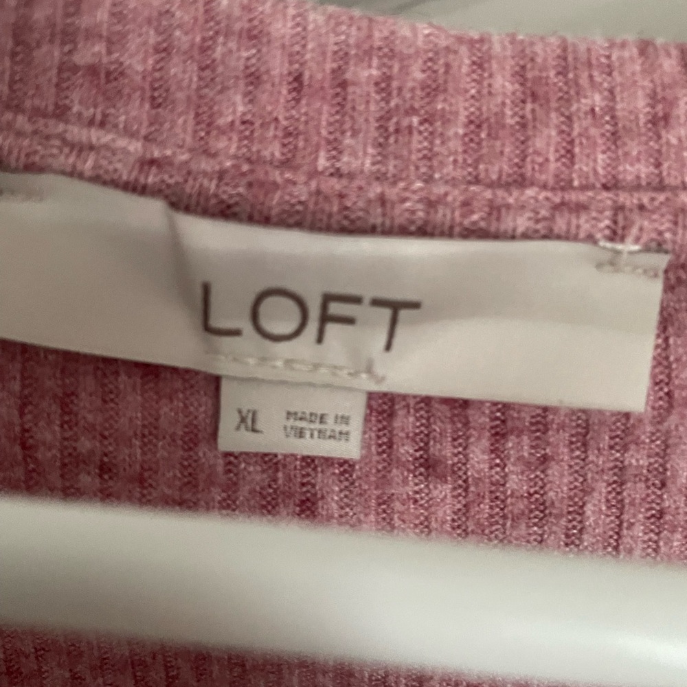 LOFT Dusty Rose Knit Top